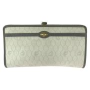 Dior Vintage Pre-owned Canvas kuvertvskor White, Dam