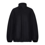 Dries Van Noten Svart ullblandad jacka Black, Dam