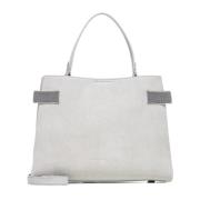 Brunello Cucinelli Essence Ecru Mocka Handväska Beige, Dam