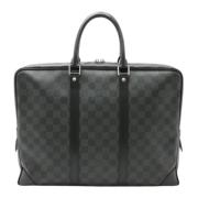 Louis Vuitton Vintage Pre-owned Canvas portfljer Black, Dam