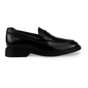 Hogan Svart läder slip-on mockasin skor Black, Herr