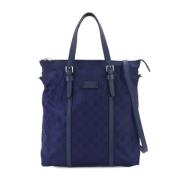 Gucci Vintage Pre-owned Nylon gucci-vskor Blue, Dam