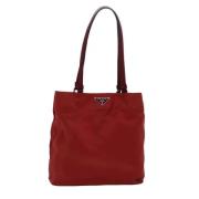 Prada Vintage Pre-owned Nylon prada-vskor Red, Dam