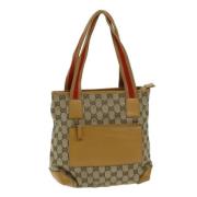 Gucci Vintage Pre-owned Canvas gucci-vskor Beige, Dam