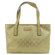 Gucci Vintage Pre-owned Canvas gucci-vskor Yellow, Dam