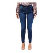 Gaudi Blå Skinny Jeans med Hög Midja Blue, Dam