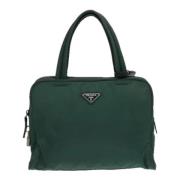 Prada Vintage Pre-owned Tyg prada-vskor Green, Dam