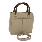 Gucci Vintage Pre-owned Laeder gucci-vskor Beige, Dam