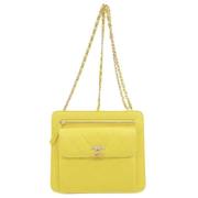 Chanel Vintage Pre-owned Laeder chanel-vskor Yellow, Dam