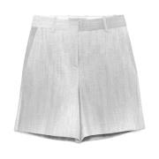 Ermanno Scervino Casual Denim Shorts för Kvinnor Gray, Dam