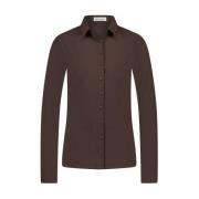 Jane Lushka Kikkie Blus Teknisk Jersey Brown, Dam