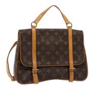 Louis Vuitton Vintage Pre-owned Canvas axelremsvskor Brown, Dam