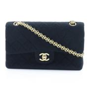 Chanel Vintage Pre-owned Tyg chanel-vskor Black, Dam