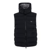 Harmont & Blaine Herr svart gilet med huva och logotyp fram - XXL Blac...