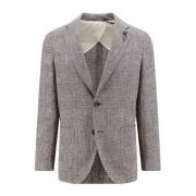 Lardini Linnemix Prince of Wales-blazer Gray, Herr