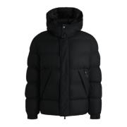 Boss Svart huva Pufferjacka - H-Corbinian3 Black, Herr