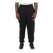 Hugo Boss Svarta Logo Sweatpants Avslappnad Passform Black, Herr