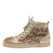 Christian Louboutin Pre-owned Pre-owned Laeder sneakers Yellow, Herr