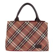 Burberry Vintage Pre-owned Canvas handvskor Red, Dam