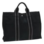 Hermès Vintage Pre-owned Canvas handvskor Black, Dam