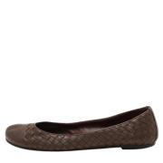 Bottega Veneta Vintage Pre-owned Laeder lgskor Brown, Dam