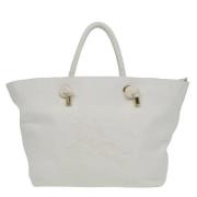 Burberry Vintage Pre-owned Canvas totevskor White, Dam