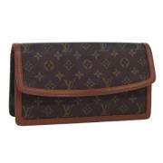 Louis Vuitton Vintage Pre-owned Canvas kuvertvskor Brown, Dam