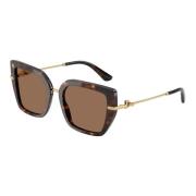 Dolce & Gabbana Stiliga solglasögon Dg4474 i brun Brown, Dam