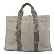 Hermès Vintage Pre-owned Canvas handvskor Gray, Dam