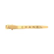 Chanel Vintage Pre-owned Metall hrspnnen Yellow, Dam