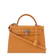 Hermès Vintage Pre-owned Canvas handvskor Yellow, Dam