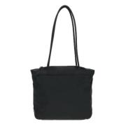 Prada Vintage Pre-owned Tyg totevskor Black, Dam