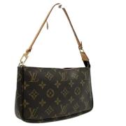 Louis Vuitton Vintage Pre-owned Canvas kuvertvskor Brown, Dam