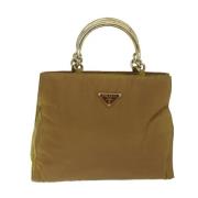 Prada Vintage Pre-owned Tyg prada-vskor Brown, Dam