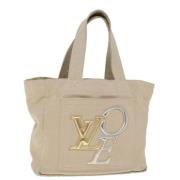 Louis Vuitton Vintage Pre-owned Canvas louis-vuitton-vskor Beige, Dam