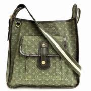 Louis Vuitton Vintage Pre-owned Tyg axelremsvskor Green, Dam