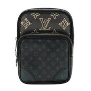 Louis Vuitton Vintage Pre-owned Canvas axelremsvskor Black, Dam