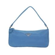 Prada Vintage Pre-owned Tyg prada-vskor Blue, Dam