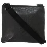 Gucci Vintage Pre-owned Belagd canvas gucci-vskor Black, Dam