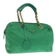 Prada Vintage Pre-owned Nylon prada-vskor Green, Dam