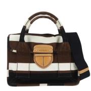 Prada Vintage Pre-owned Canvas prada-vskor Brown, Dam