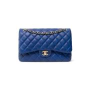 Chanel Vintage Pre-owned Laeder axelremsvskor Blue, Dam