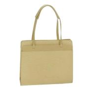 Louis Vuitton Vintage Pre-owned Laeder totevskor Beige, Dam