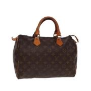 Louis Vuitton Vintage Pre-owned Canvas handvskor Brown, Dam