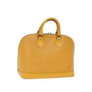 Louis Vuitton Vintage Pre-owned Laeder handvskor Yellow, Dam