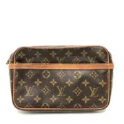 Louis Vuitton Vintage Pre-owned Tyg kuvertvskor Brown, Dam