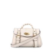 Mulberry Flätat Handtag Crossbody Väska i Beige Beige, Dam