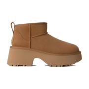 UGG Brun Mocka Klassiska Ultra Mini Stövlar Brown, Dam