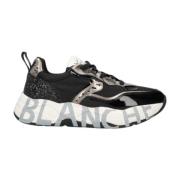 Voile Blanche Svart Glitter Sneakers Club105 Black, Dam