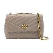 Tory Burch Quiltad Kira Axelväska Gray, Dam